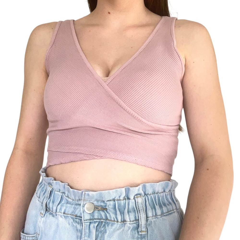 Pink crop top